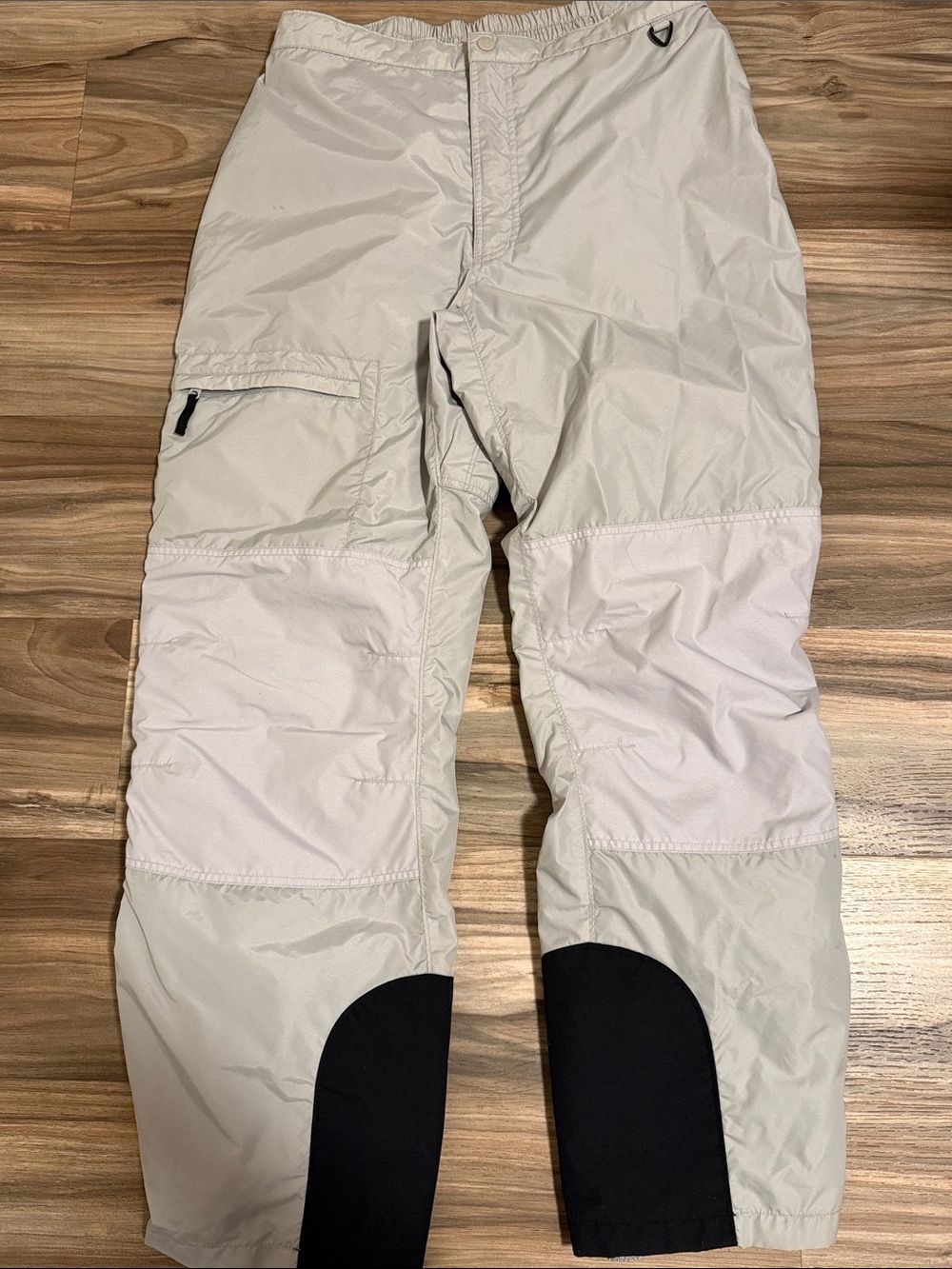 Columbia Snow Pants Men’s XL Water Gray Resistant Lined Side Zips Vintage 90s
